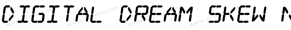Digital dream Skew Narrow字体转换